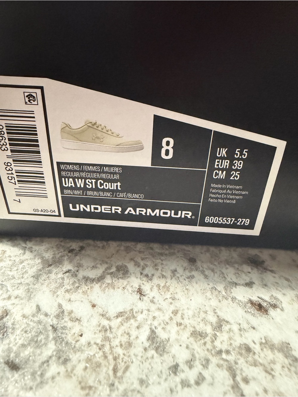 Under Armour Women’s White Low-Top Leather Sneakers - Picture 4 of 4